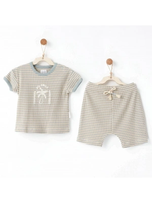 Andywawa AC26672 Bamboo Striped 2li Takım Blue