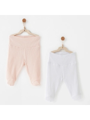 Andywawa AC26764 Special Modal 2li Pantolon Pink White