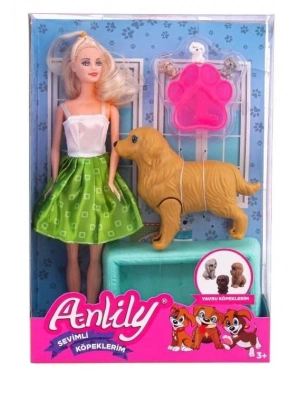 Anlily Bebek ve Yavrulayan Köpek Seti - 02438