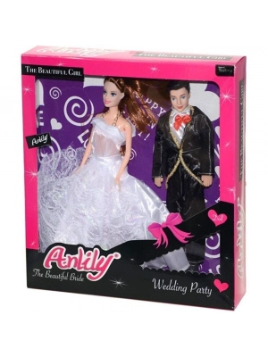 Anlily Gelin ve Damat Bebek Seti - 02264