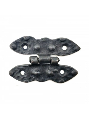 Antika Tarz Dekoratif Pirinç Bodur Menteşe - 75x50 Mm, Oksit