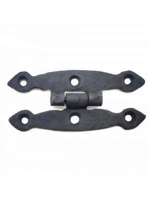 Antika Tarz Dekoratif Pirinç Dar Menteşe - 75x39 Mm, Oksit