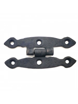 Antika Tarz Dekoratif Pirinç Dar Menteşe - 75x39 Mm, Oksit