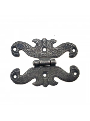 Antika Tarz Dekoratif Pirinç Kelebek Menteşe - 63x45 Mm, Oksit