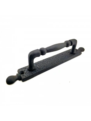 Antika Tarz Dekoratif Pirinç Misket Çekme Kapı Kolu - 223x33 Mm, Oksit