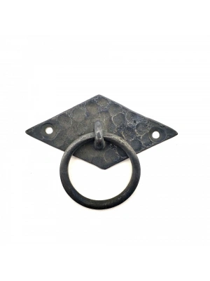 Antika Tarz Dekoratif Pirinç Yan Baklava Kapı Kulbu - 41x82 Mm, Oksit