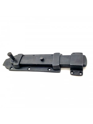 Antika Tarz Dekoratif Pirinç Yassı Kapı Sürgüsü - 55x215 Mm, Oksit