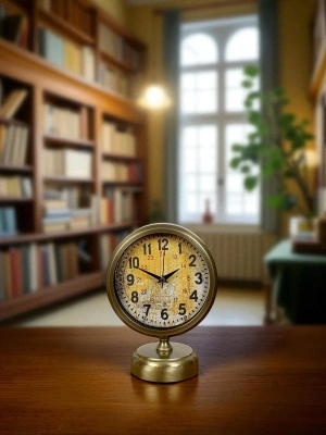 ® Antique Touch 25x20 Eskitme Metal Masa Saati