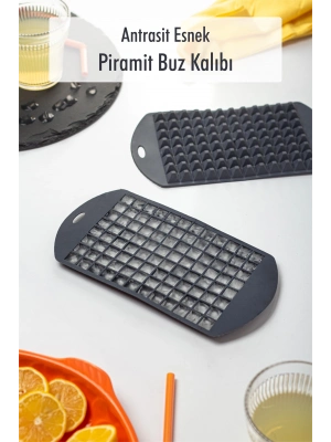 Antrasit Piramit Buz Kalıbı(13*24*2 cm)