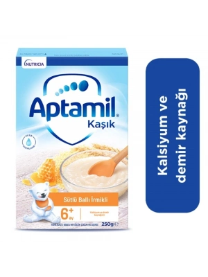 Aptamil Kaşık Sütlü Ballı İrmikli Kaşık Maması 250 Gr