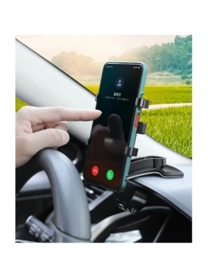 Araba Gösterge Üstüne Takılan 360 Oynar Başlıklı Telefon Tutucu