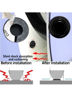 Araba Kapı Ses ve Darbe Emici Pad 10 Adet Siyah