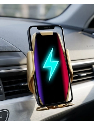Araç Havalandırma Telefon Tutucu Kablosuz Şarj Destekli Akıllı Sensörlü