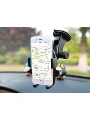 Araç İçi Cam ve Torpido Vantuzlu Telefon Tutucu