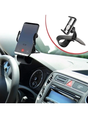 ®  Araç İçi Konsola Takılan Döner Başlıklı Telefon Kıskacı Telefon Tutucu