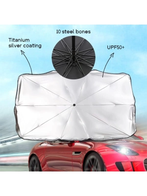 Araç İçi Ön Cam Şemsiye Güneşlik