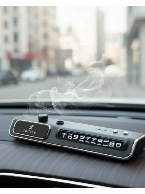 ® Araç Ön Cam Nemlendirici Telefon Numarası Gösterme Aparatı LED Işıklı