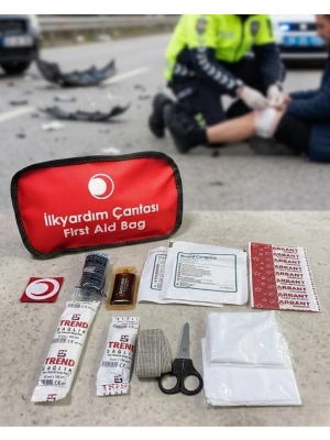 Araç ve Ev İçin İlk Yardım Çantası Eksiksiz Acil Müdahale Seti