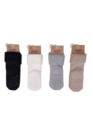 Artı Çaça Katlamalı Absli Erkek Bebek Havlu Soket Çorap K42259 Asorti
