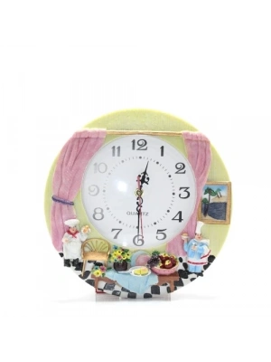 Aşçı Tasarımlı Polyester Duvar Saati Model 3