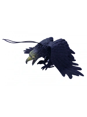Asılabilir Lateks Kartal Dekor Süsü Siyah 17-18 Cm