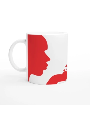 Aşkı Fısıldayan Kadın Silüeti Kupa