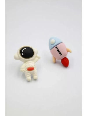 Astronot Hamur Küpe - ÇOK RENKLİ