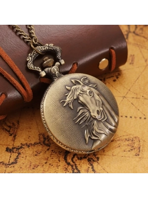 At Büstü Köstekli Saat Model 2