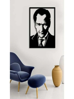 ® Atatürk Silüet Ahşap Duvar Tablosu