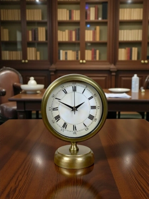 ® Aurum Retro 25x20 Eskitme Metal Masa Saati