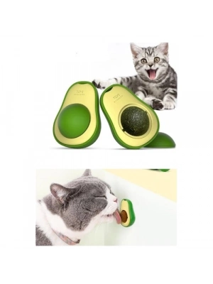 Avokado Tasarımlı Kedi Yalama Topu