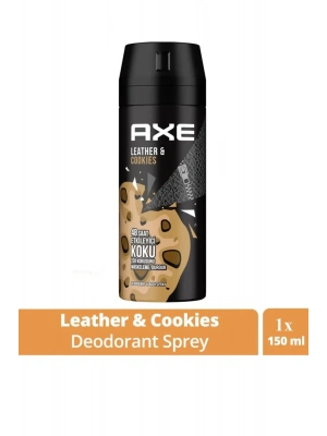 Axe Erkek Sprey Deodorant Leather & Cookies 48 Saat Etkileyeci Koku 150 ml