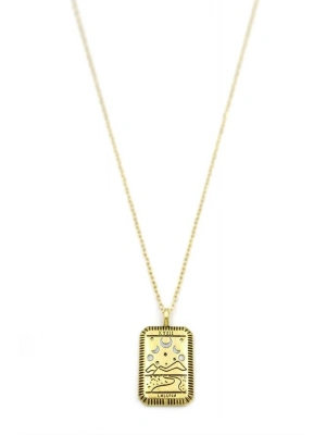Ay Yıldız Tarot Kolye - Altın