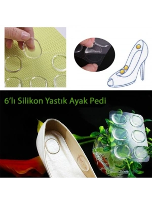 Ayak Nasır 6lı Ped - Ayak Vurma Önleyici Silikon Ped