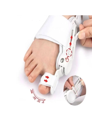 ®  Ayarlanabilir Ayak Baş Parmak Kemik Düzeltici – Halluks Valgus (Bunyon) Aparatı, Gece Gündüz Kullanıma Uygun Ayak Düzeltme Ateli