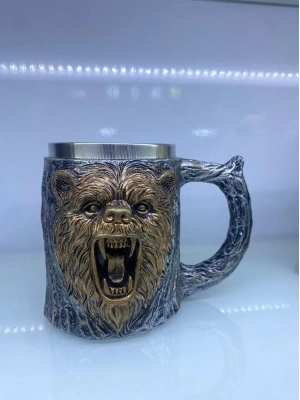 Ayı Çelik Kupa Bardak Kod 230027