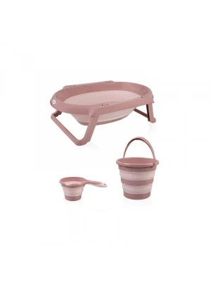 BabyJem Katlanır Banyo Küvet Seti 765 Somon