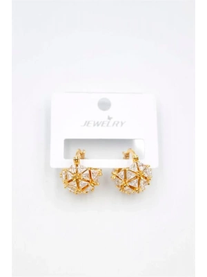 Baget Çanta Küpe - Altın