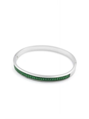 Baget Taşlı Bilezik - Yeşil