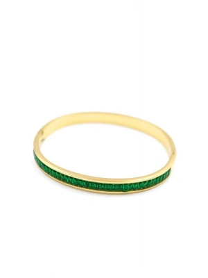 Baget Taşlı Bilezik - Yeşil