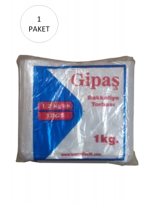 Bakkaliye Naylon Torba 1/2 Yarımlık 17x25 cm 1 kg 1 Paket (Takriben 475 Adet)