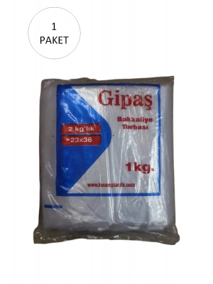 Bakkaliye Naylon Torba 2kg lık 23x36 cm 1 Paket (Takriben 260 Adet)