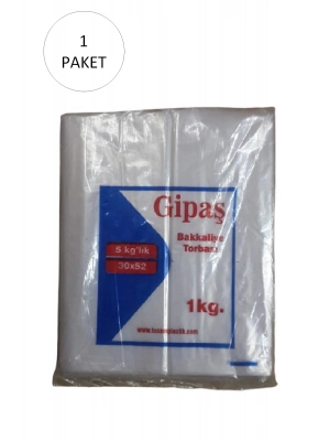 Bakkaliye Naylon Torba 5kg lık 30x52 cm 1 Paket (Takriben 110 Adet)