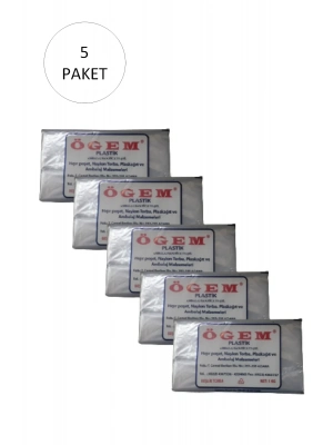 Bakkaliye Naylon Torba Beşlik 30x52 cm 1 kg 5 Paket (Takriben 525 Adet)