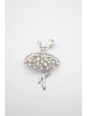 Balerin Broş - Gümüş