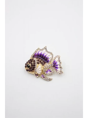 Balık Broş - Mor
