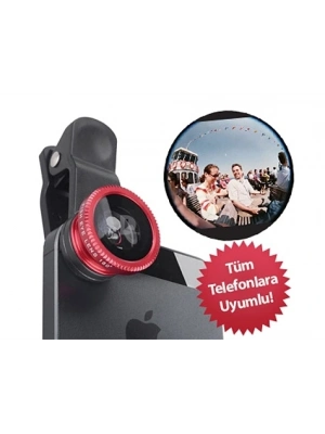 Balık Gözü Cep Telefonu Lensi (tüm Modellere Uyumlu)