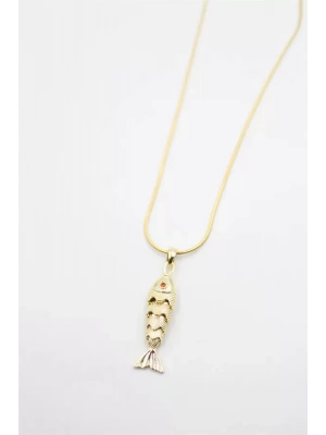 Balık Kolye - Altın