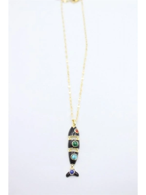 Balık Kolye - Siyah