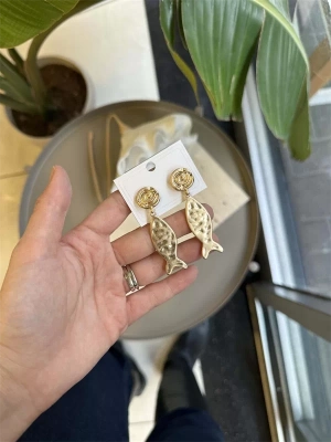 Balık Küpe - Altın